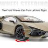 1:24 Aventador SVJ63 Revuelto Toy Car Model Alloy Diecast Sound Light Pull Back Doors Opened Vehicles Models Toys Collection