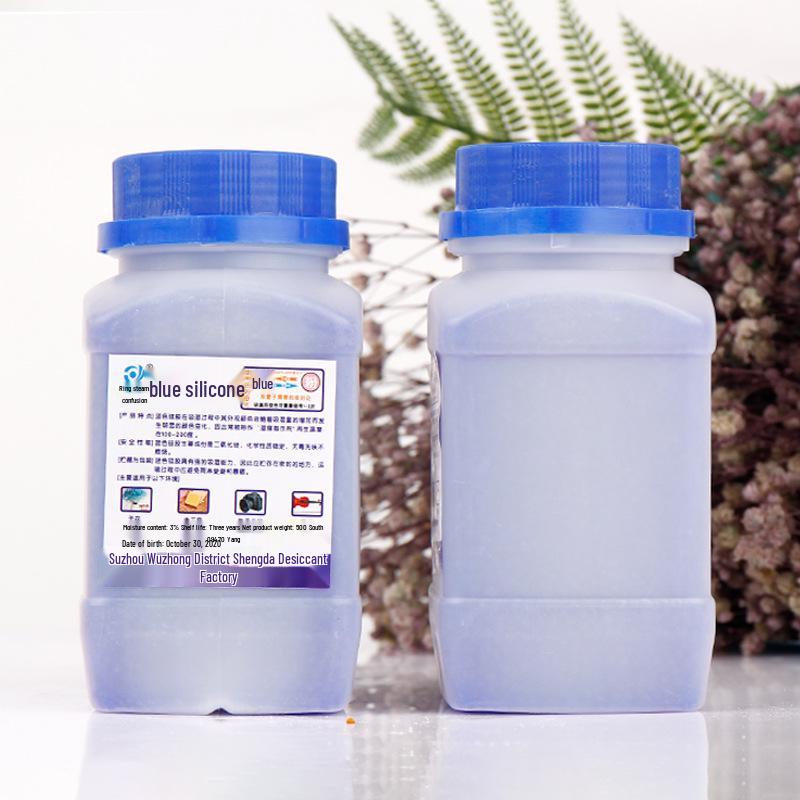 Blue Color-Changing Silica Gel Desiccant Beads, 500g - Moisture-Proof for Transformers, Instruments, Cameras, and Phones, Orange