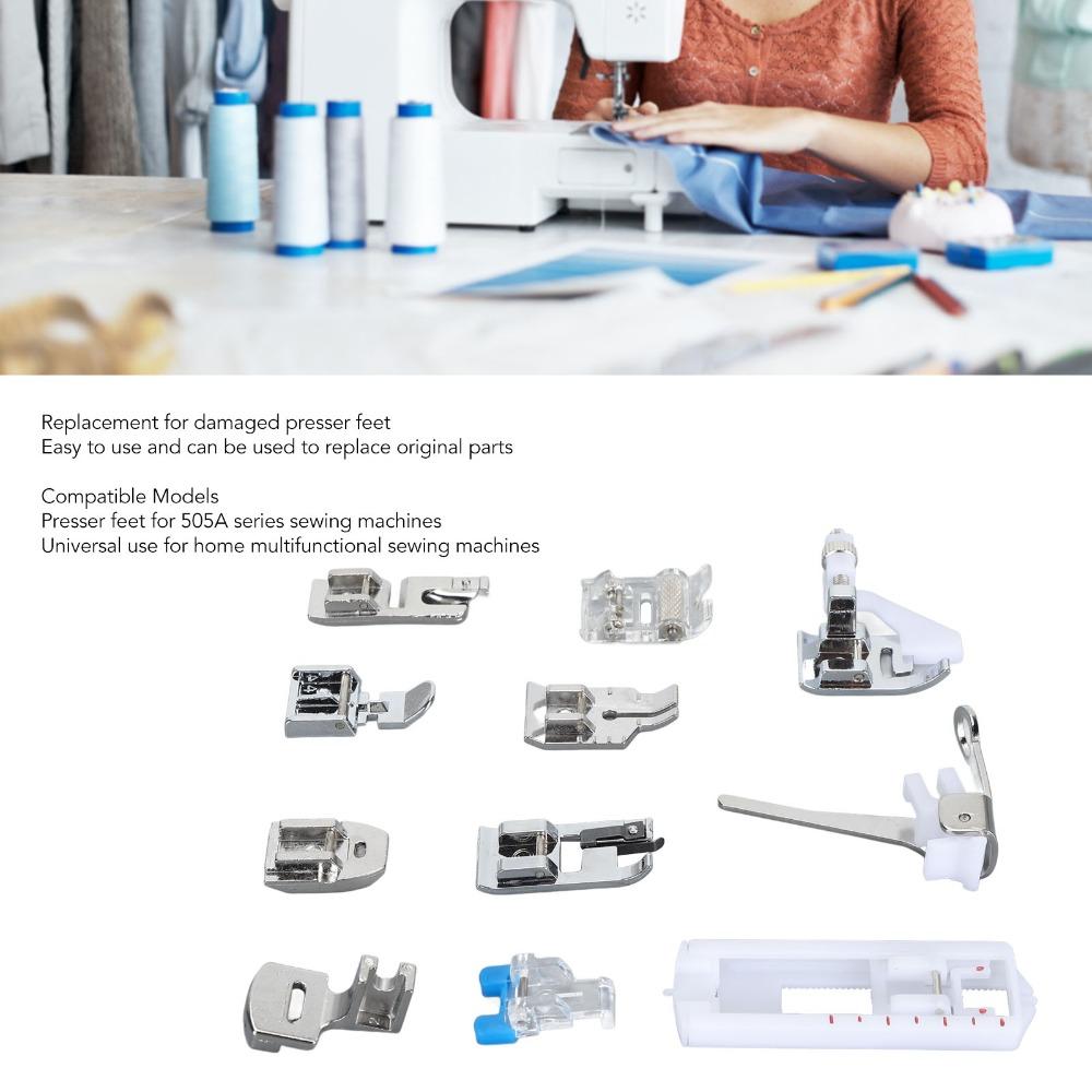 11pcs MultiFunction Zipper Presser Feet Low Shank Type Replacement Presser Foot Home Sewing