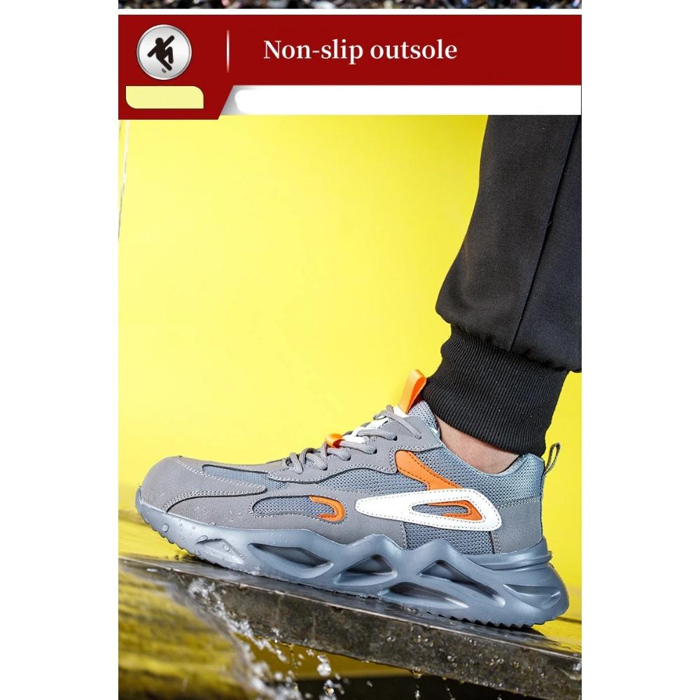 Frühling Sommer Arbeit Sicherheitsschuhe Männer Stahl Kappe Schuhe Bau Sicherheit Stiefel Männer Schützende Atmungsaktive Arbeit Turnschuhe