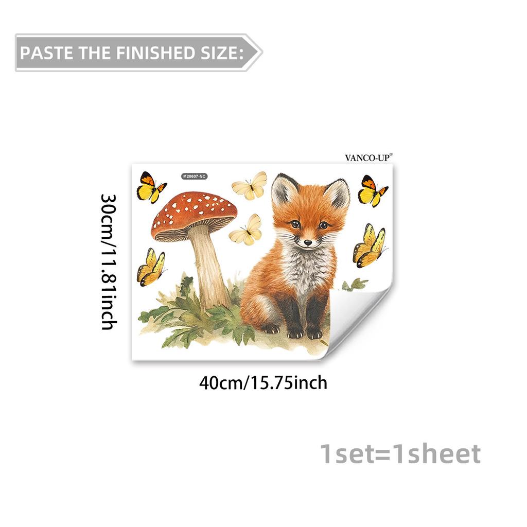 Creative Cute Rabbit Dinosaur Butterfly Fairy Girl Wall Stickers, Self-Adhesive Decor for Bedroom Living Room Decoration