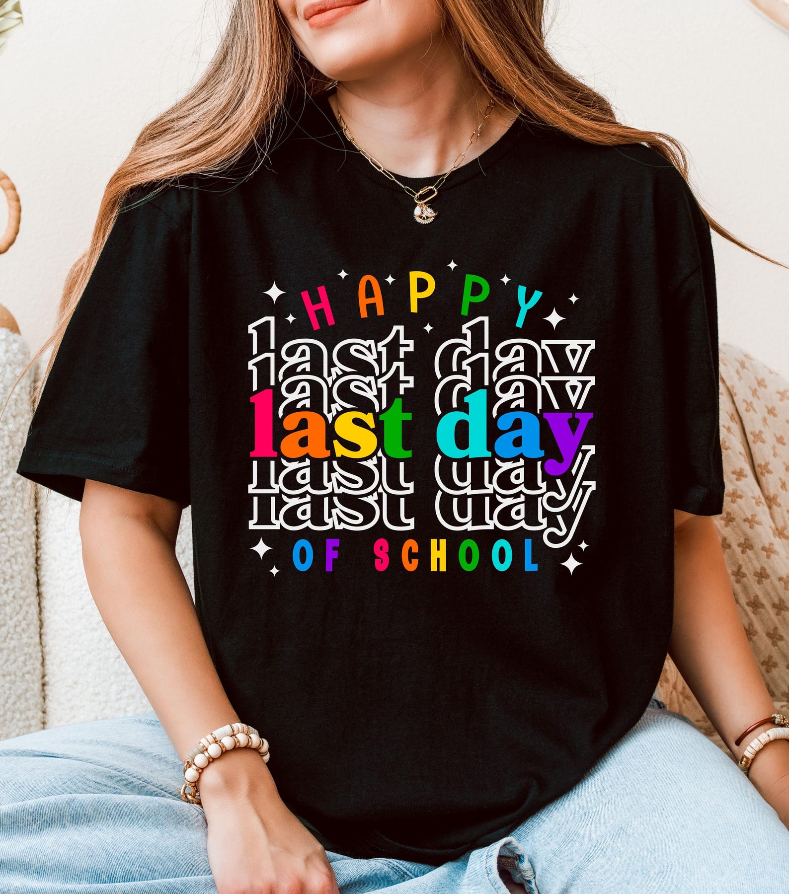 Happy Last Day of School T-Shirt | Teacher shirt 4XL
