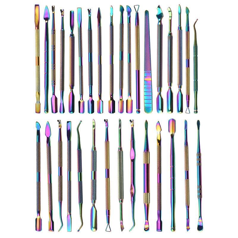 Stainless Steel Nail Art Tools Are Easy To Clean and Durable Ceramic Clay Sculpture Knife for Nail Care and Beautification