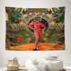 Bohemian Wandteppich WanddekorationPsychedelische Kunst Naturlandschaft Vintage Ästhetik Haus Wohnzimmer Schlafzimmer Dekoration Festival Geschenk