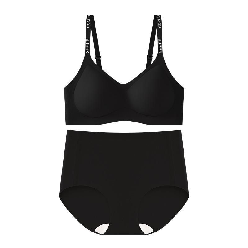 Anti-Gravity Seamless Wire-Free Support Bra with Fixed Cups & Letter Straps