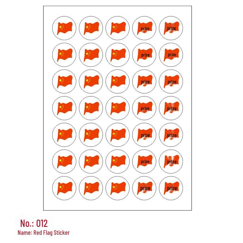 Children's Reward Stickers: Self-Adhesive, Red Flower, Thumbs Up, Smiley Face, Cartoon Designs for Primary School and Kindergarten.