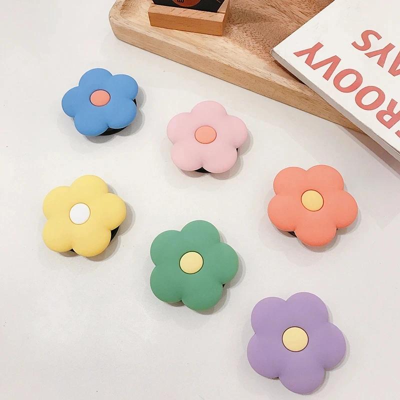 Cute Little Flower Mobile Phone Holder Universal Phone Socket Holder Extension Bracket Stretch Mobile Phone Holder Finger Bracke