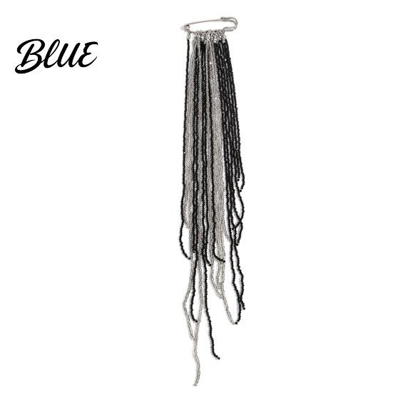 Dangle Brooch Beaded Tassel Pin Boho Chain Retro for Women