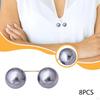 8 Pieces Artificial Pearl Brooch Pins Fashion Decoration for Girls Clothing