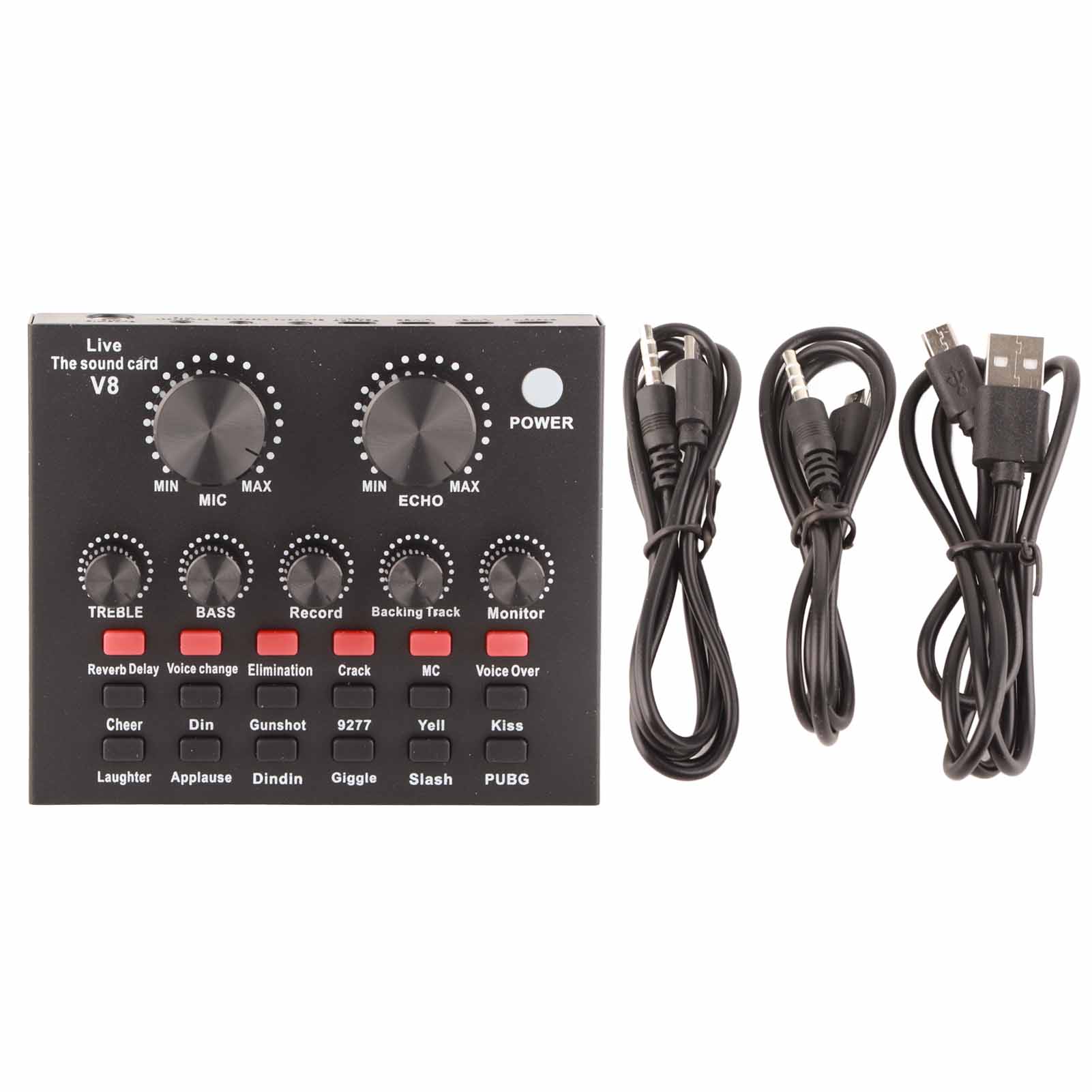 

Звуковая карта Black Metal Bluetooth Type Компьютерные игры Live o Аксессуары V8a2