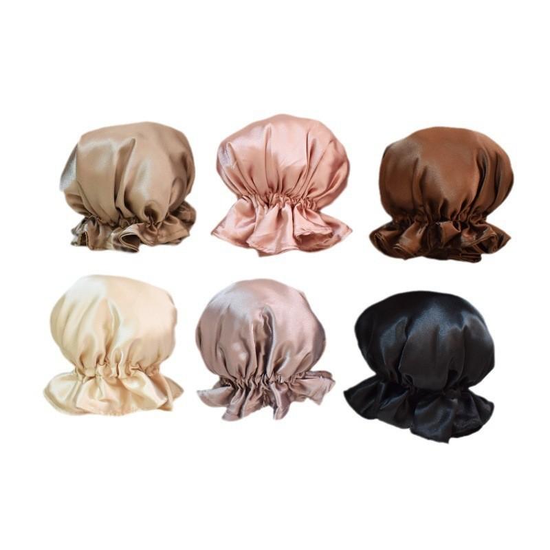 4PCS Satin Hair Curler Roller for Heatless Hair Curls Hair Caps Curling Rod Set