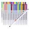 Retro Macaron Double-Ended Fluorescent Marker Pen for Notebooks - Light Colors for Students