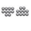 20pcs 30mm Rubber Tires + 5 Spoke Wheel Rim for Remote Control Car