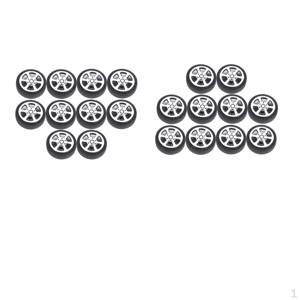 

20 шт 30 мм гумових шин + 5-спицеві колісні диски для радіокерованої машини