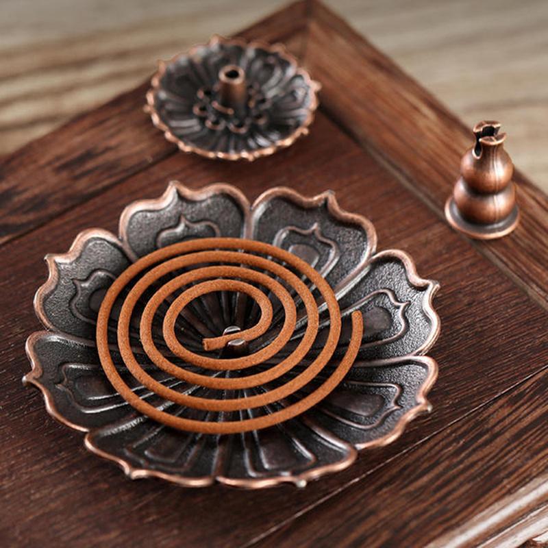Incense Burner Coil Holder Plate Burner Lotus Rack Ash Catcher Plate Incense Sticks Holder For Soothe The Nerves Desktop Decor