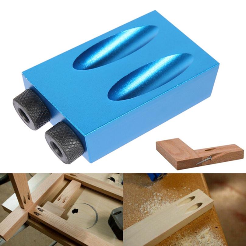 Creative Practical Aluminum Alloy Drill Bit Oblique Hole Locator DIY Durable Drill Guide Set