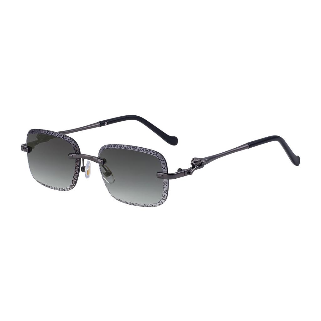 JYL TS Men's Rimless - Diamond-Cut Unique Sun-Protective Shades WF-5G328