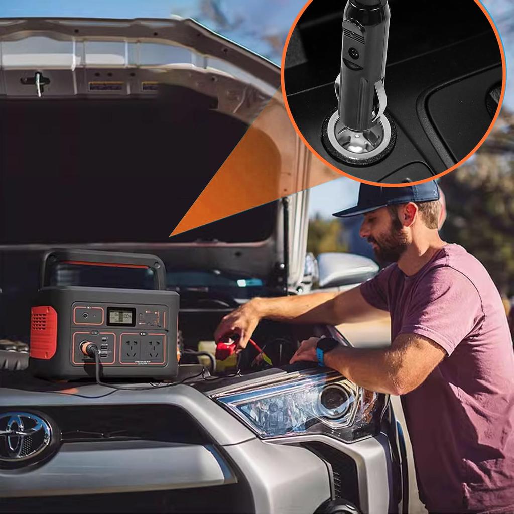 JLY Cigarette Adapter 5.5mm x 2.1mm Compatible with 24V-12V 3A