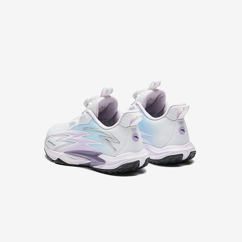 Anta Kids Flying Knight Synthetic Leather Fashion Fitness Test Non-Slip Wear-Resistant Low-Top Running Shoes Kids Sneaker 322449963N-2