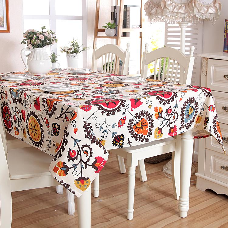 Mingzu Cotton Thickened Canvas Sunflower Coffee Table Tablecloth Dining Table Cloth