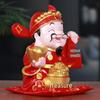 2024 God of Wealth New Year Decorations: Creative & Cute Ornaments for Home, Living Room, or Shopping Mall Window Displays