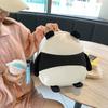 Panda back cute panda bag female 2025 new ins single shoulder girl nylon double shoulder messenger bag