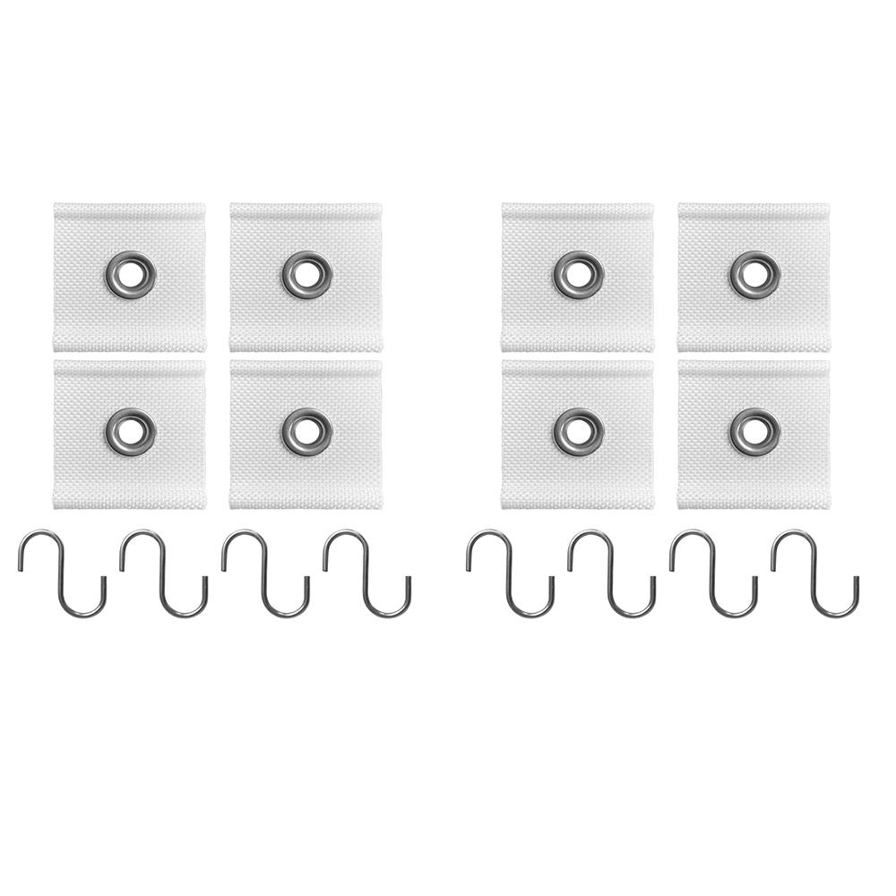 4Pcs S Shaped Camping Awning Hooks Clips RV Tent Hangers Light Hangers with Holes Caravan Camperb for Home Auto Accessories