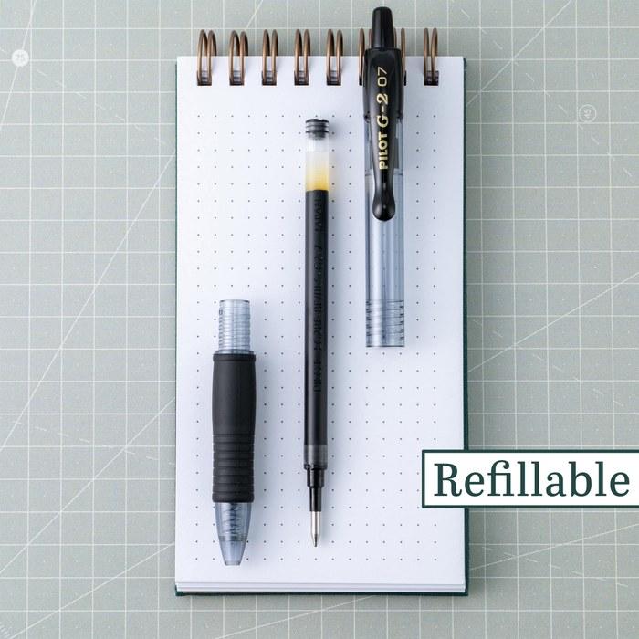 Pilot G2 Retractable Premium Gel Ink Rollerball Pen 5-Pack Black 5 Count (1 Pack)