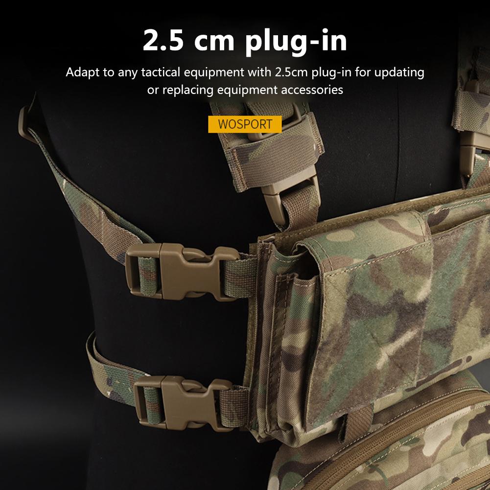 Surface Mount Backpack Buckle Quick Attach Airsoft Vest Buckles Modular Attachment Detachable for Hunting Belt Bag Outdoor Tools