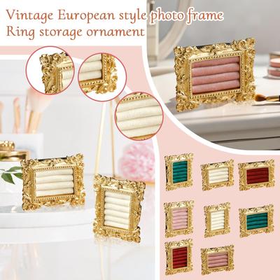 Schmuck-Displayständer Vintage Europäischer Bilderrahmen Ringaufbewahrung Schmuckgeschäft Display-Ornamente
