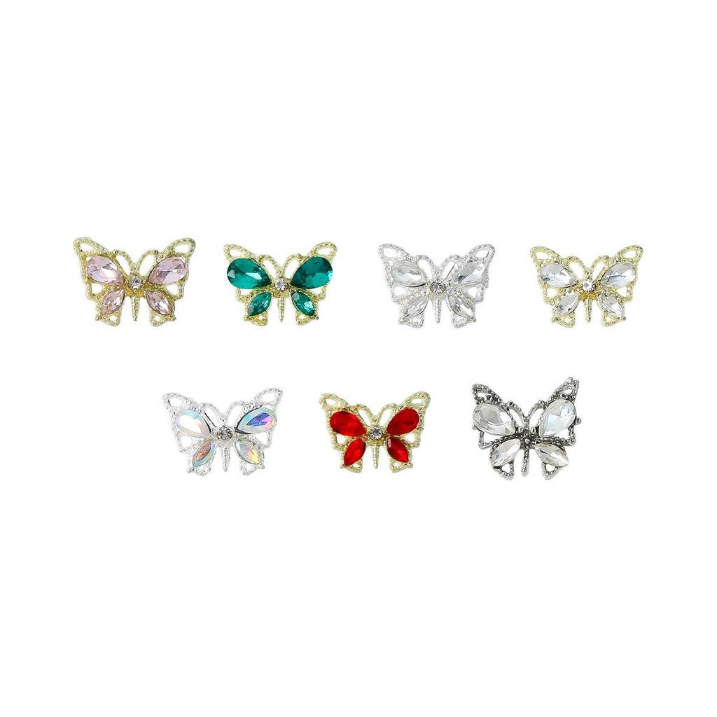Luxury Zirconia Alloy Nail Art Hairpin & Phone Case Decor
