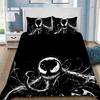 Venom New Anime Design Bedding Set Duvet Cover, Cartoon Quilt Cover and Pillowcase75*50cm for Kids Adult Bedroom Decoration