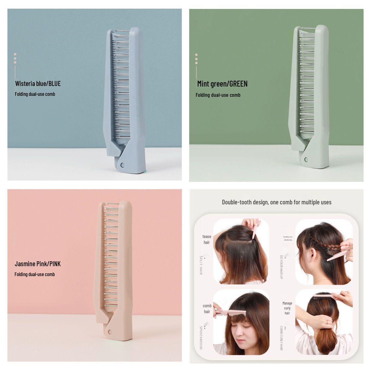 

Newcomer Exclusive: Foldable Comb for Braiding – Portable Travel Makeup Accessory