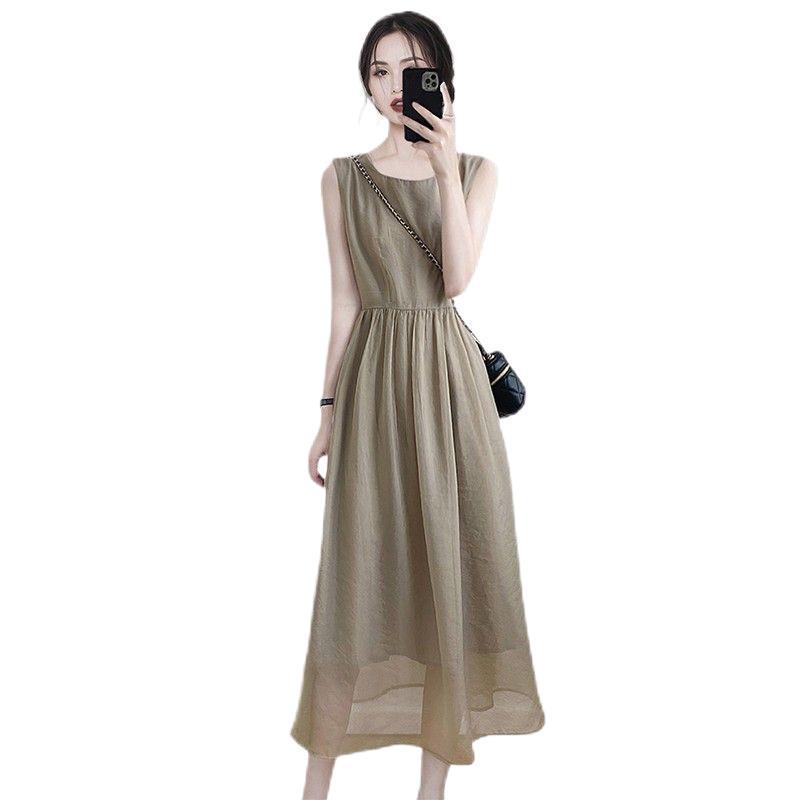 Elegant Sleeveless Age-Defying Summer Dress 2026 - French-Inspired Slim-Fit Skirt for Women