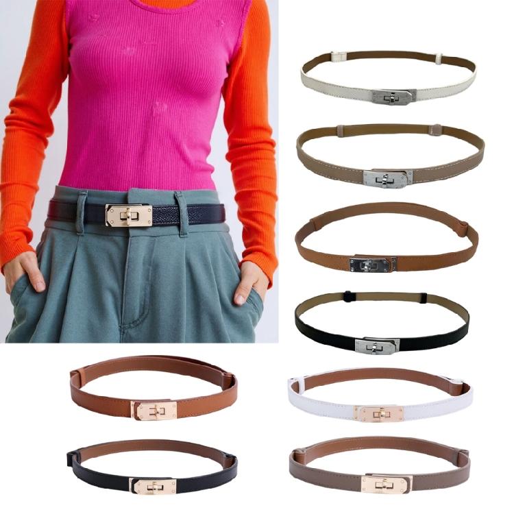 Sleek Waistband Adjustable Metal Buckle Belt for Women Lightweight Design for Comfort and Style