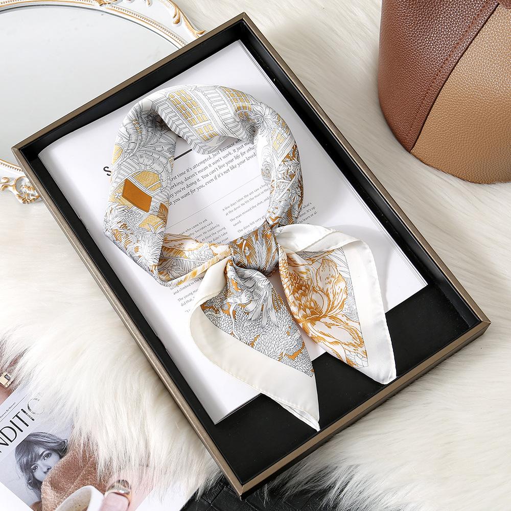 

70*70 см роскошные аксессуары напечатанный квадратный шарф женский платок повязка на голову шейный платок хиджаб женская повязка на голову фуляр сумка лента 70*70cm