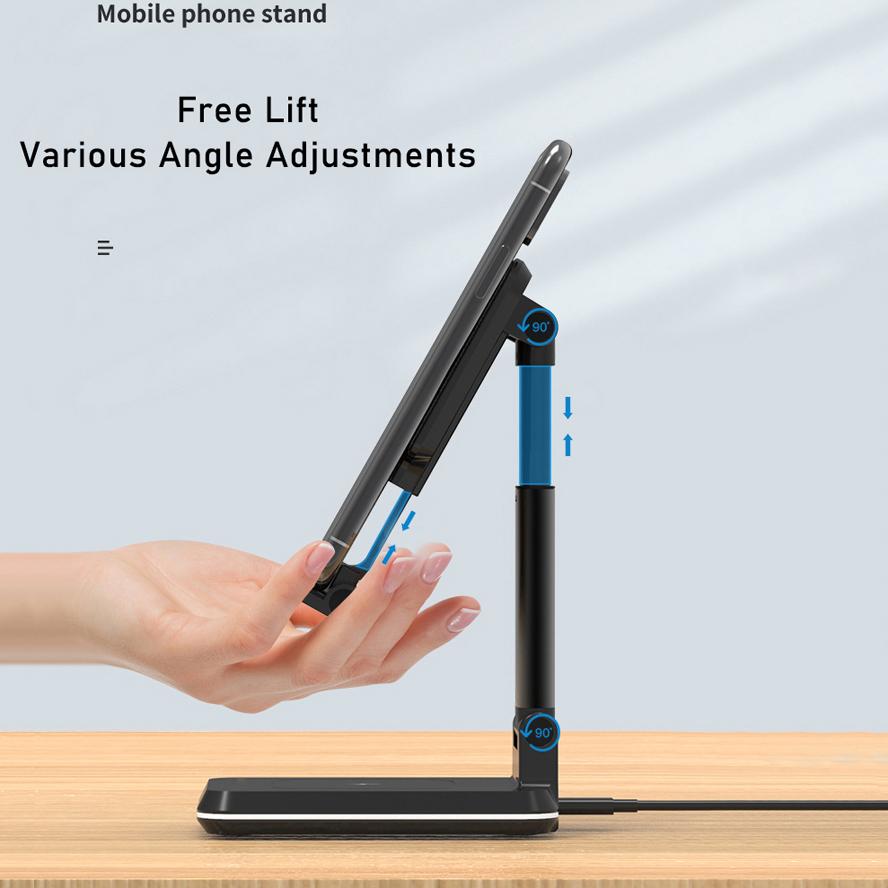 Fast Wireless Charger Bracket For iPad Mini iPhone X 8Plus XR 11 Pro XS Max Airpods 2 Pro Samsung S9 Note9 tablet Charging Stand