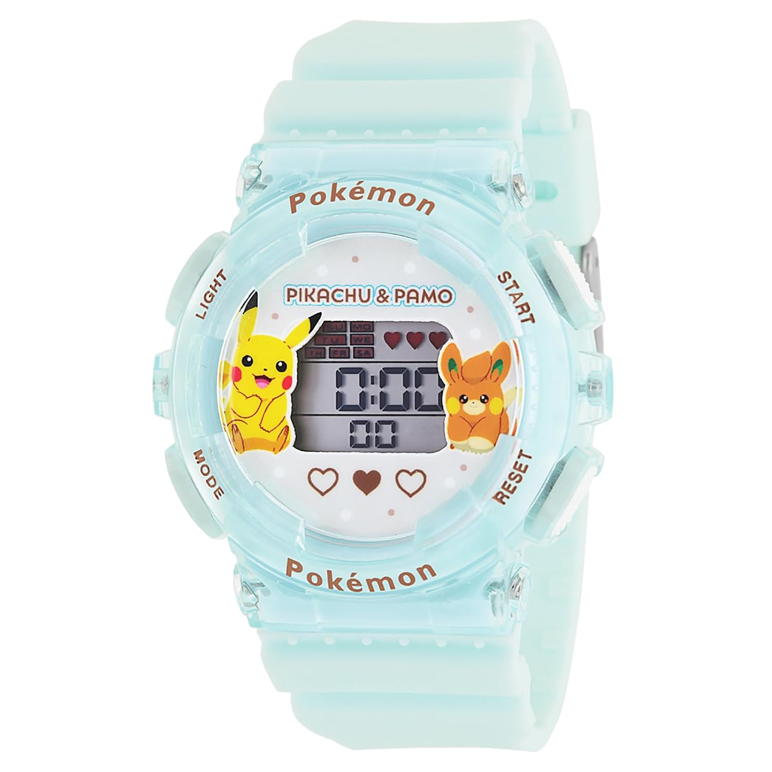 J-AXIS наручные часы Pokemon цифровые часы подсветка EL функция календаря секундомер почасовой сигнал будильник CP3A0002-BL унисекс детские синий