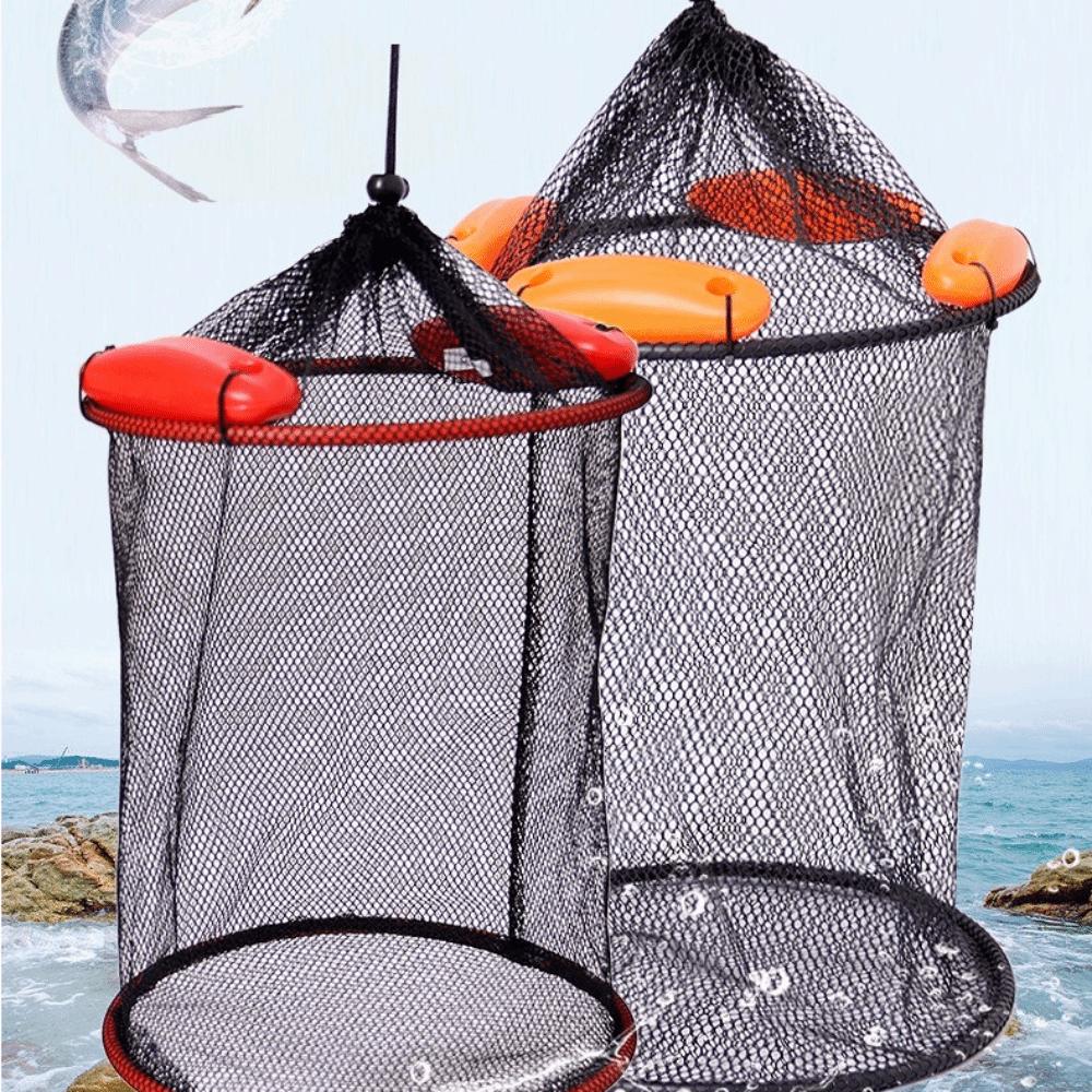 Thickened Woven Fish Shrimp Basket Storage Bag Mesh Landing Bucket Anti-jump Net  Lobstering