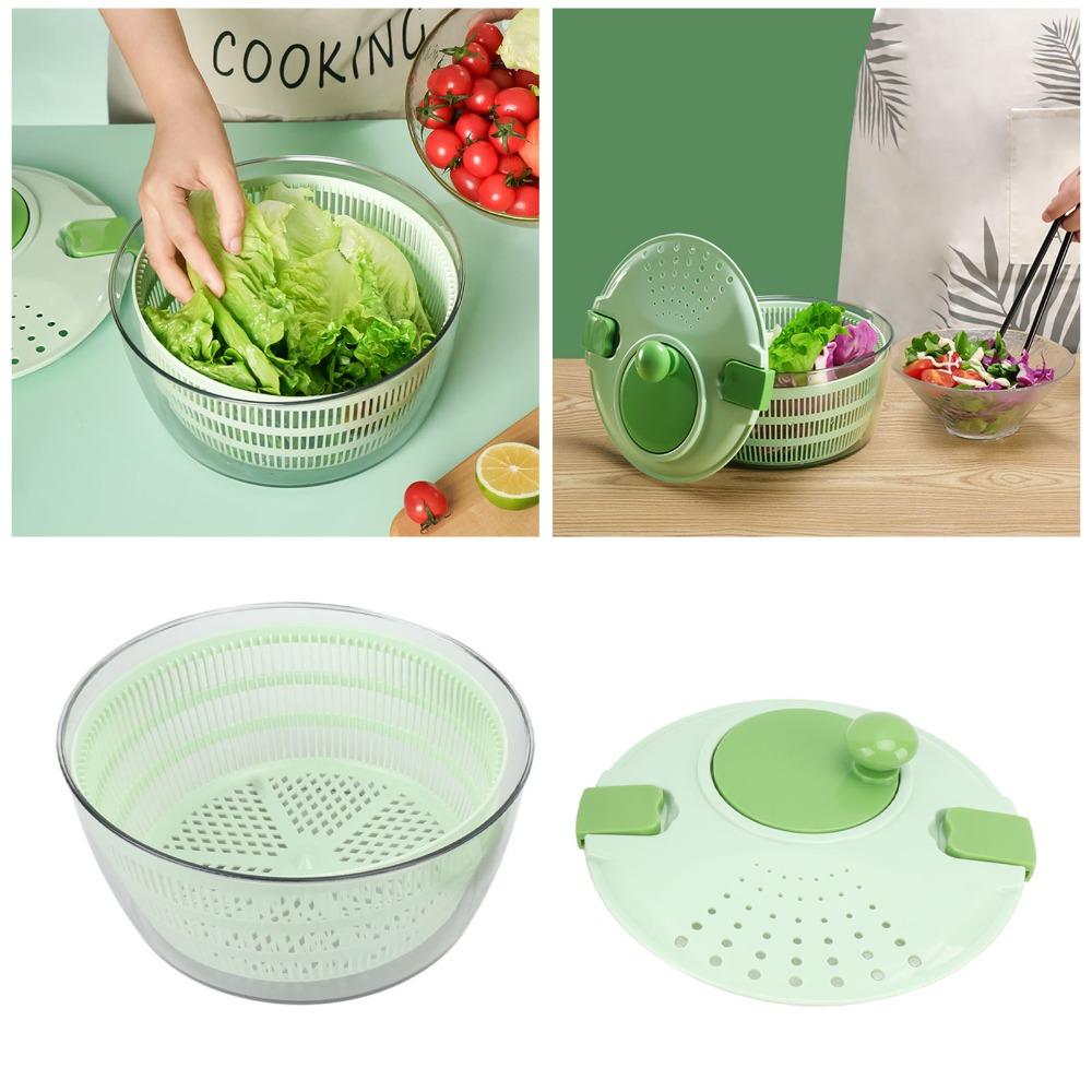 Drainage Holes Lettuce Spinner Plastic Vegetable Spinner Labor Saving Salad Spinner Meal Prep