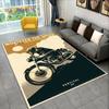 3D Retro Vintage Motorcycle Area Rug Large,Carpet Rug for Living Room Bedroom Sofa Doormat Decor,Child Play Non-slip Floor Mat