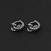 Retro Scorpion Stud Earrings Male Trend Personality Hip Hop Style Single Earrings Fashion Old Stainless Steel Trendy Cool Earrings