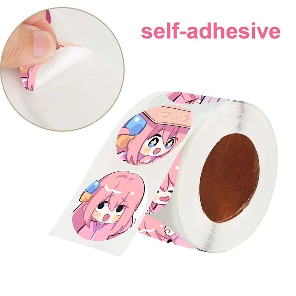 BOCCHI THE ROCK! Roll Paper Stickers, 500 Sheets In a Roll.