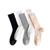 Female Spring and Summer Thin Thin Breathable College Style Solid Color Calf Pile Socks