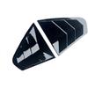 Car Rear Window Louver Shutter Cover Compatible for Jetta MK6 2012 2013 2014 2015 2016 2017 2018 Side Vent Blinds Trim Sticker(Gloss Black)