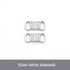 luxury Rhinestone AF1 Shoe Charms Colorful Diamond Sneaker Charms Girl Shoe decoration DIY Shoelaces Buckles shoes accesories