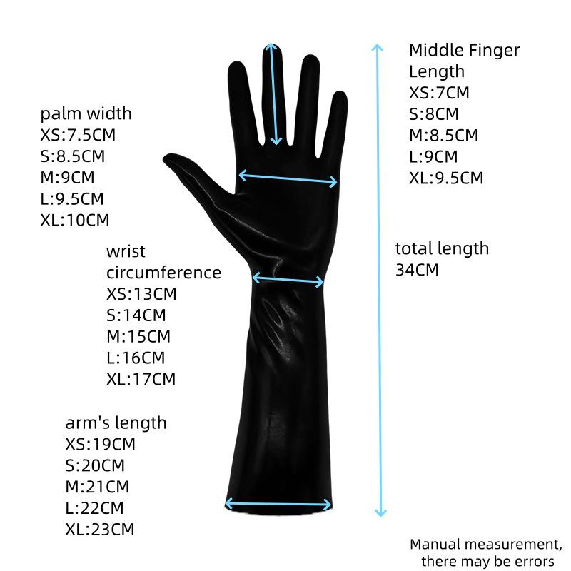 Latexové 3D krátké rukavice pro dospělé - Evropský a americký erotický styl, Nová verze.