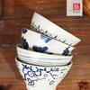 SOLECASA Creative Ceramic Rice Bowl Set Floral Print Noodle Bowl Fruit Yogurt Salad Bowl Kitchen Tableware Gift Box