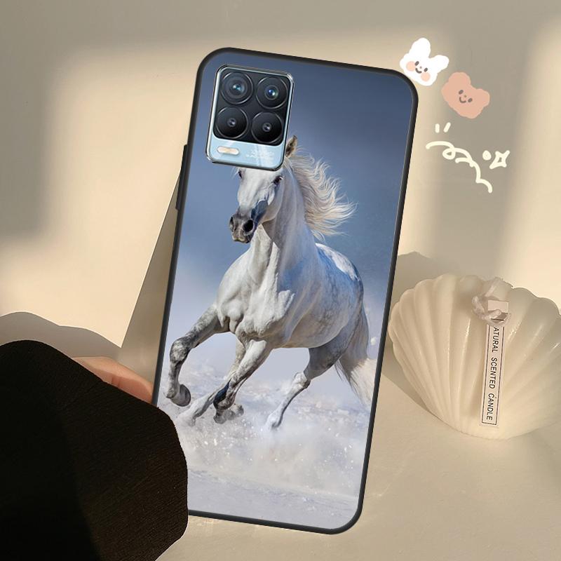 Horses Running For OnePlus 10 Pro 9 Pro 8T Nord2 9R Case For Realme GT 2 Pro 7 8 GT Neo2 9i 8i C21 Coque