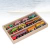 Wooden Train Set Bright Color Small Train Toys Scene Set for Train Tracks for Children Over 2 Years